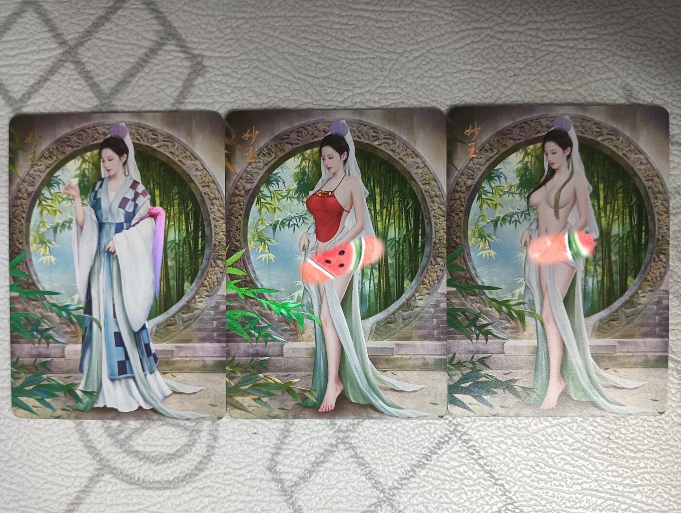 花开卡拍第32期（7月27号周日截拍，品控勿拍!!!拍品不寄存，运费5元，自制卡难免瑕疵，可能存在轻微撞角爆边等出厂瑕疵，品控介意勿拍！）