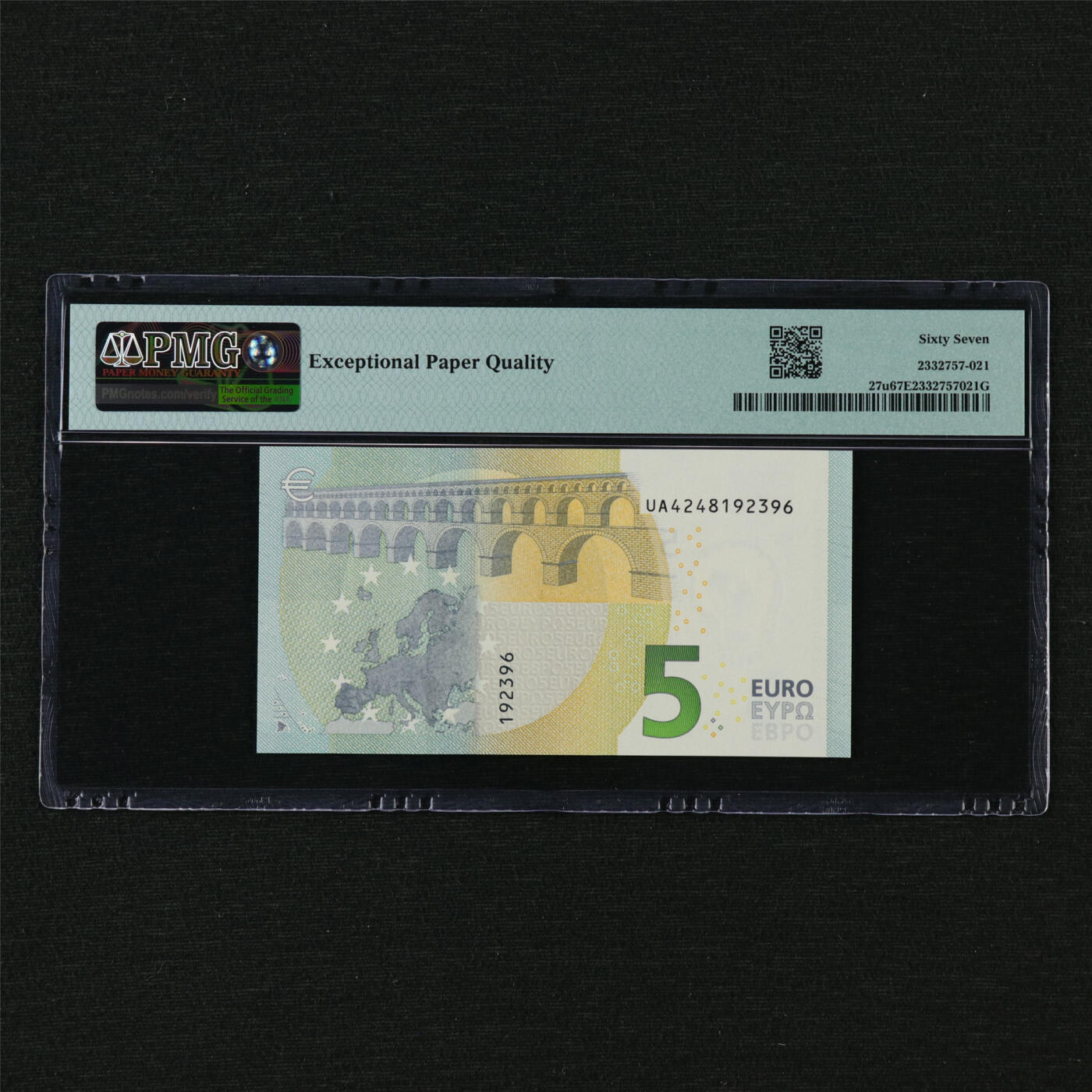 【亘邦集藏】第210期拍卖 2013年 欧盟-法国5欧元 PMG 67EPQ UB4248192396