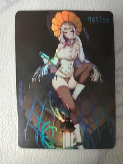 花开卡拍第32期（7月27号周日截拍，品控勿拍!!!拍品不寄存，运费5元，自制卡难免瑕疵，可能存在轻微撞角爆边等出厂瑕疵，品控介意勿拍！） - （艺术卡）SGY满赠卡 native魔女 卡背为艺术版手办