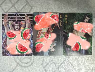 花开卡拍第32期（7月27号周日截拍，品控勿拍!!!拍品不寄存，运费5元，自制卡难免瑕疵，可能存在轻微撞角爆边等出厂瑕疵，品控介意勿拍！） - 女帝比比东朱竹清艺术版 3张彩闪