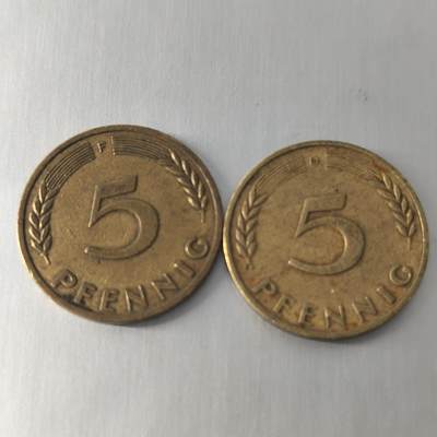 Krab外币市集Vol.20 - 德国5芬妮1949/1950德意志银行版