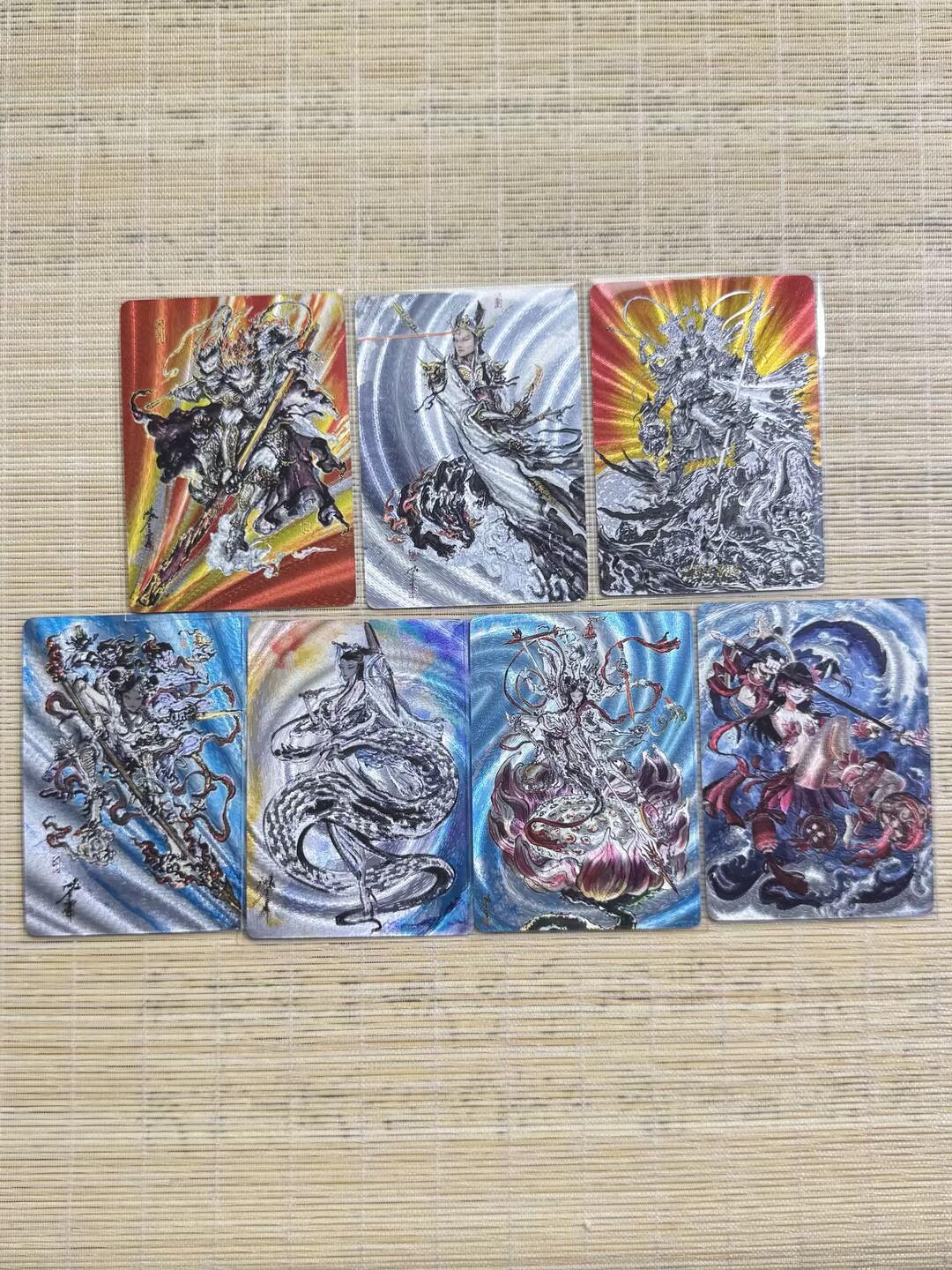 小浣熊卡拍 公益拍NO.2期，买家捡漏0佣金！卖家送拍0抽成！（周六晚8点30截拍，干就完了！） 启读 傲骨神威 沈鑫 齐天大圣、二郎神、哪吒、白娘子等粗闪 共7张