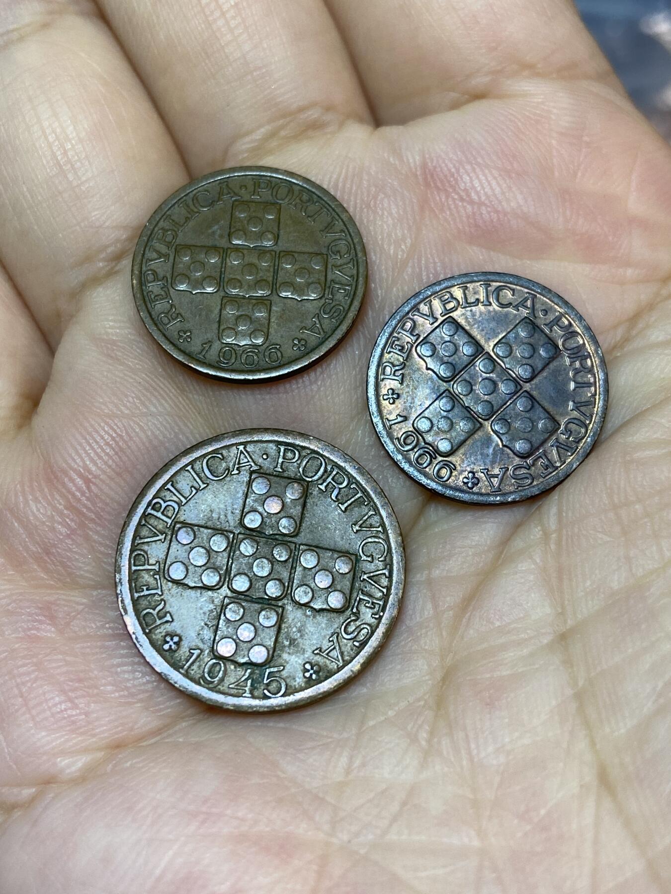 2025年第七十一场(总第九十七场）外国好品散币(免佣金) 葡萄牙🇵🇹3枚：1966年1945年