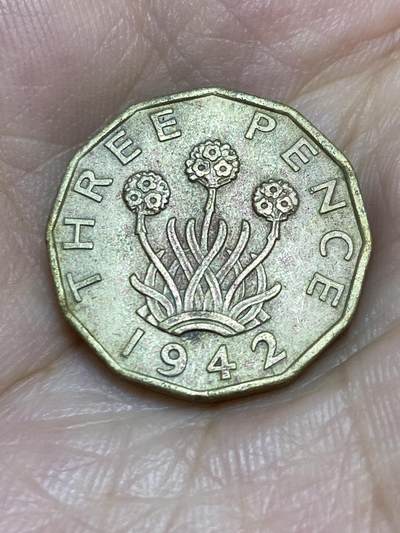 2025年第七十一场(总第九十七场）外国好品散币(免佣金) - 英国🇬🇧1942年3便士(乔治六世第一版，印度皇帝加字版)