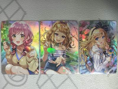 花开卡拍第32期（7月27号周日截拍，品控勿拍!!!拍品不寄存，运费5元，自制卡难免瑕疵，可能存在轻微撞角爆边等出厂瑕疵，品控介意勿拍！） - 墨卡牌 画师精选妹卡小套卡彩闪