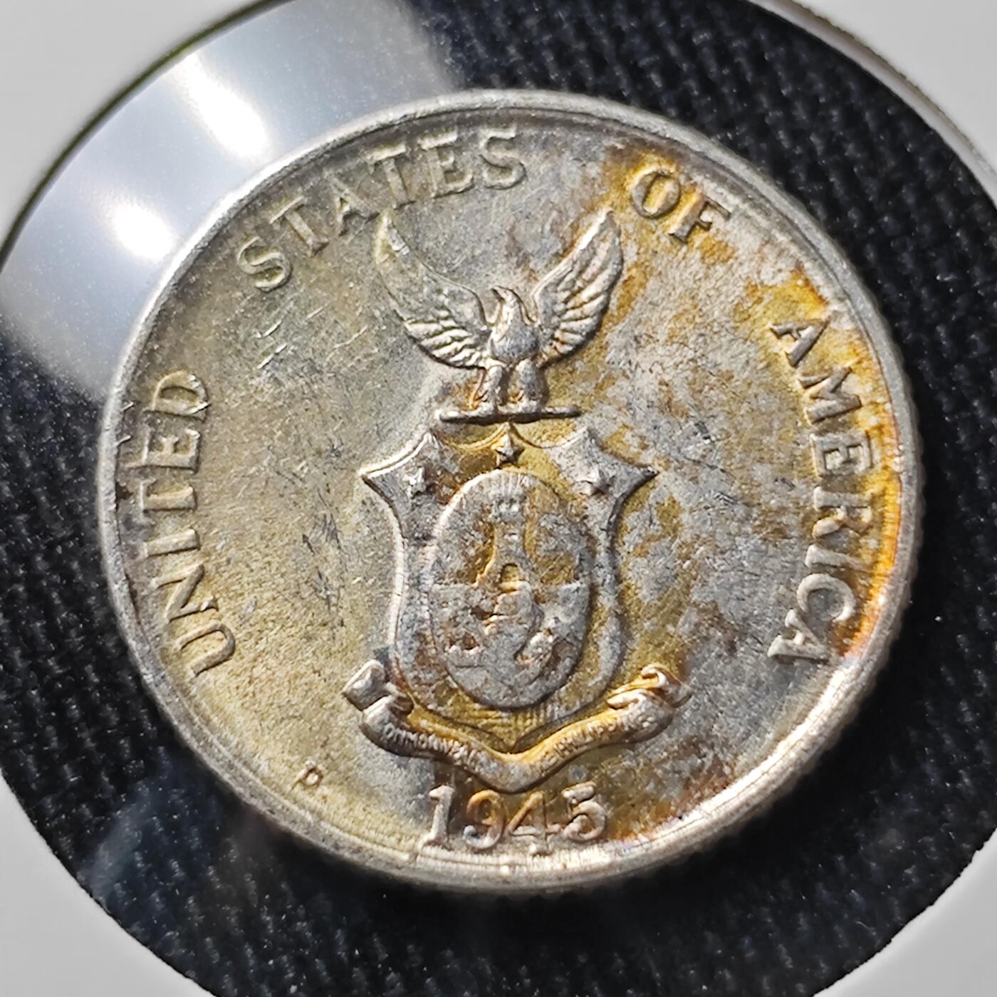 KK钱币收藏小铺 《批量/好品散币 套币 银币》专场 2月预留时间 周末发货  1945美属菲律宾20分银币