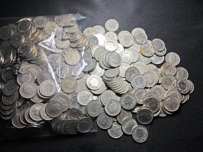 KK钱币收藏小铺 《批量/好品散币 套币 银币》专场 2月预留时间 周末发货 -  瑞士20分一组472枚 各种年份 面值94.4法郎!