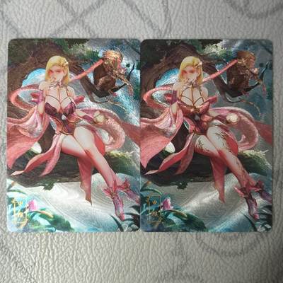 花开卡拍第32期（7月27号周日截拍，品控勿拍!!!拍品不寄存，运费5元，自制卡难免瑕疵，可能存在轻微撞角爆边等出厂瑕疵，品控介意勿拍！） - 砖家 十二生肖 申猴粗闪对卡