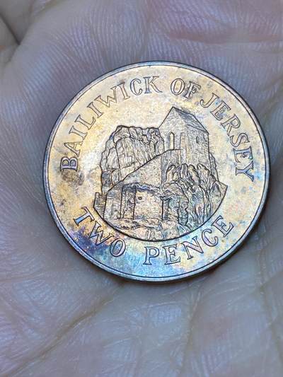 2025年第七十一场(总第九十七场）外国好品散币(免佣金) - 泽西岛🇯🇪2002年2便士(伊丽莎白二世老年，十进制第四套)