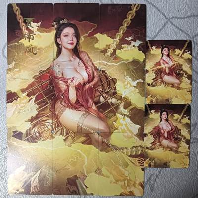 花开卡拍第32期（7月27号周日截拍，品控勿拍!!!拍品不寄存，运费5元，自制卡难免瑕疵，可能存在轻微撞角爆边等出厂瑕疵，品控介意勿拍！） - 焱卡 人间传 刷子 贾南风 普卡+九拼 11张
