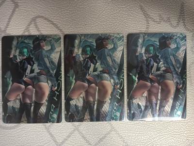 花开卡拍第32期（7月27号周日截拍，品控勿拍!!!拍品不寄存，运费5元，自制卡难免瑕疵，可能存在轻微撞角爆边等出厂瑕疵，品控介意勿拍！） - 宁缺卡牌 龙卷&吹雪粗闪三宫