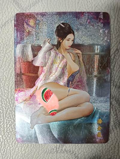 花开卡拍第32期（7月27号周日截拍，品控勿拍!!!拍品不寄存，运费5元，自制卡难免瑕疵，可能存在轻微撞角爆边等出厂瑕疵，品控介意勿拍！） - 燎原 红颜录特卡 潘金莲 粗闪