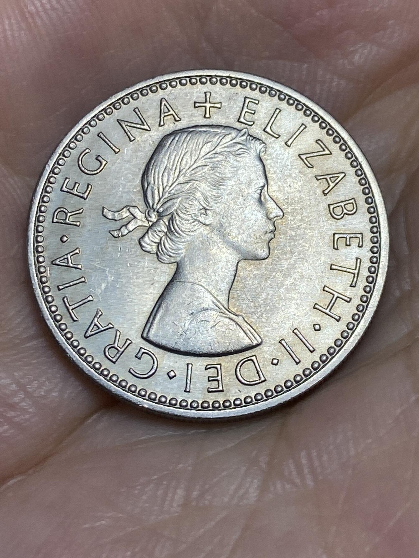 2025年第七十一场(总第九十七场）外国好品散币(免佣金) 好品–英国🇬🇧1966年1先令(伊丽莎白二世青年桂冠，英格兰盾徽版，普制币关门年)
