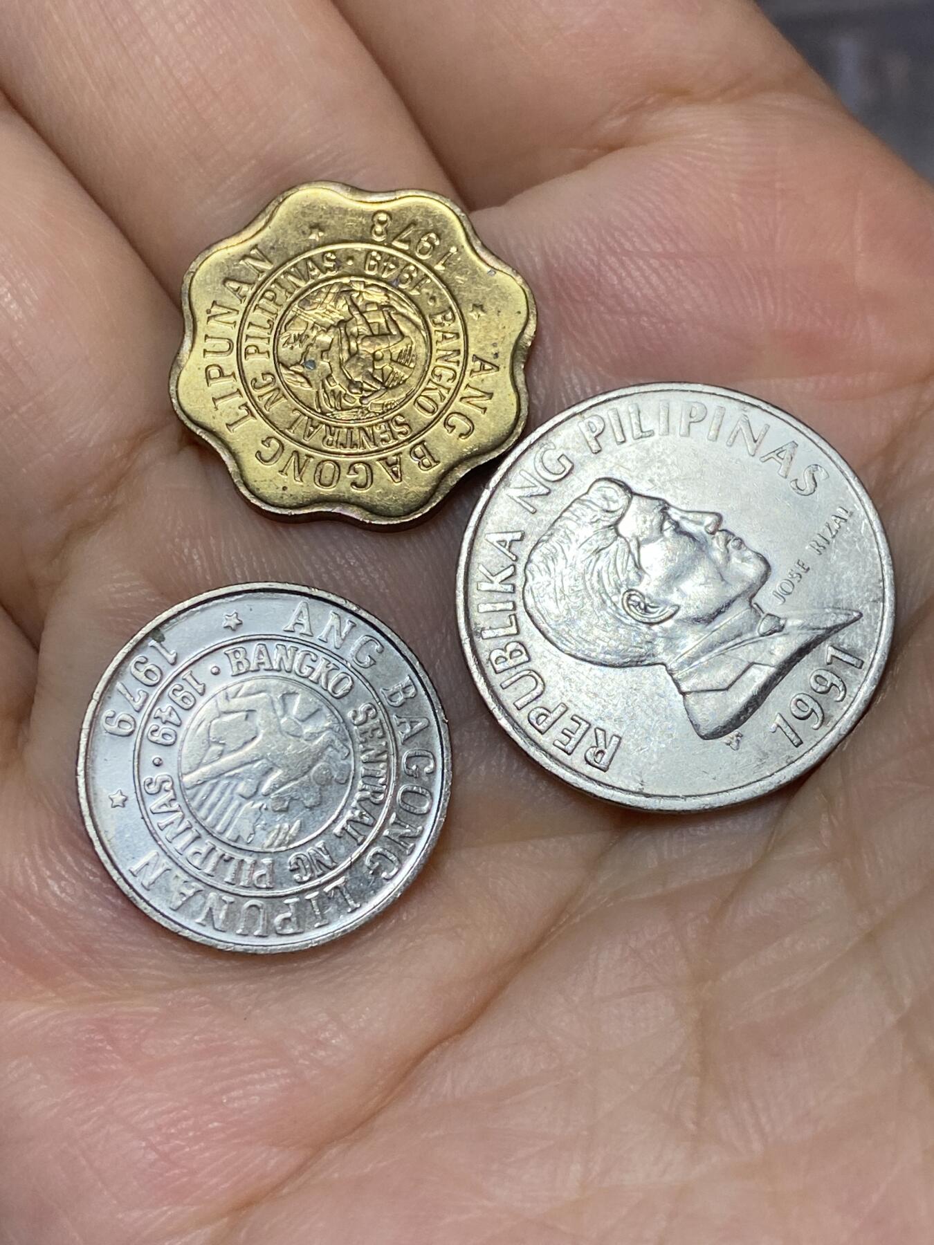 2025年第七十一场(总第九十七场）外国好品散币(免佣金) 好品菲律宾🇵🇭3枚：1978年5分，1979年10分，1991年1比索
