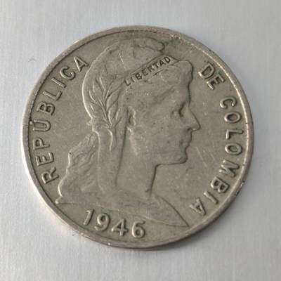 Krab外币市集Vol.20 - 哥伦比亚1946年5分