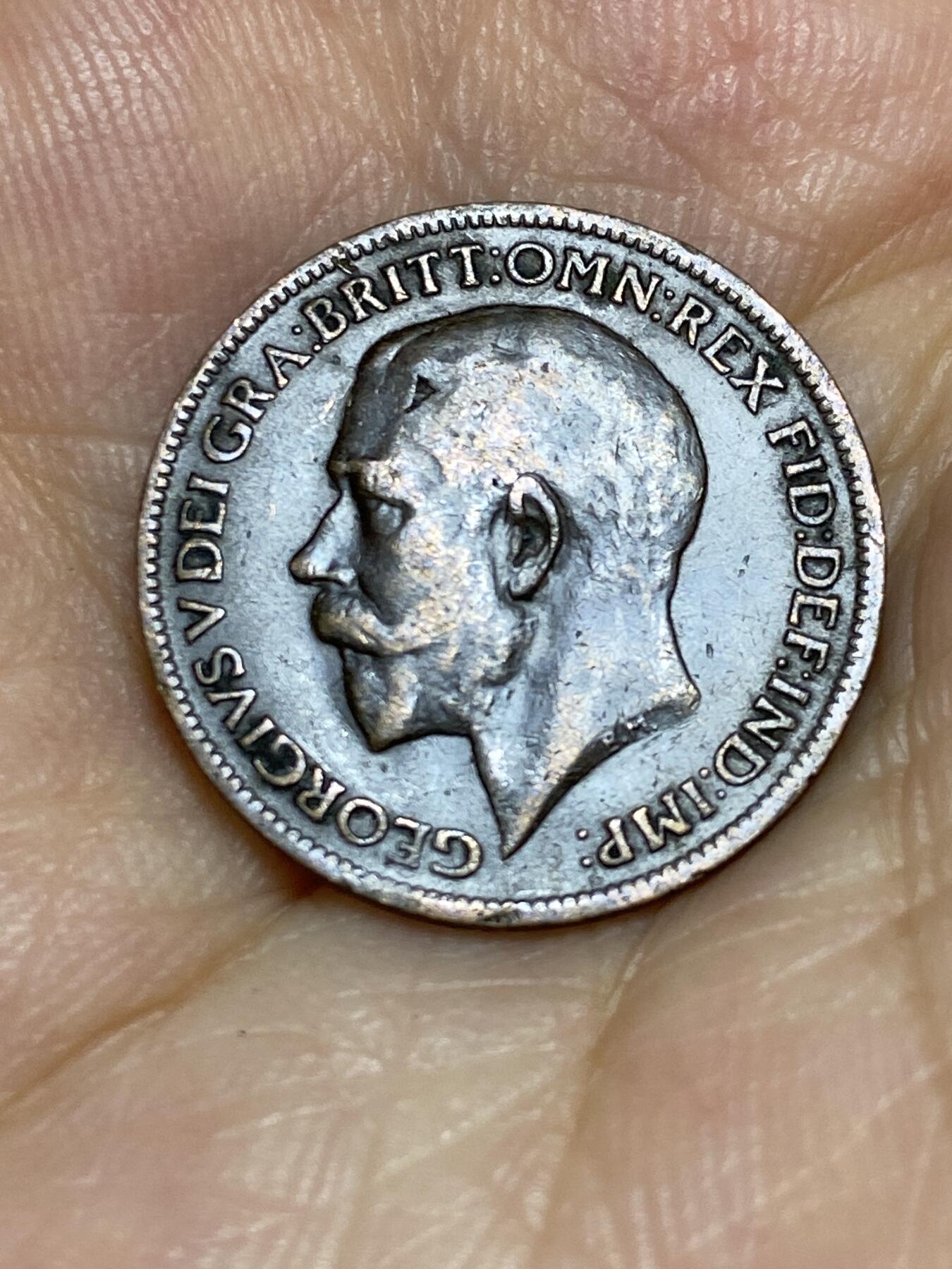 2025年第七十一场(总第九十七场）外国好品散币(免佣金) 透打–英国🇬🇧1919年1法新(乔治五世第二版)