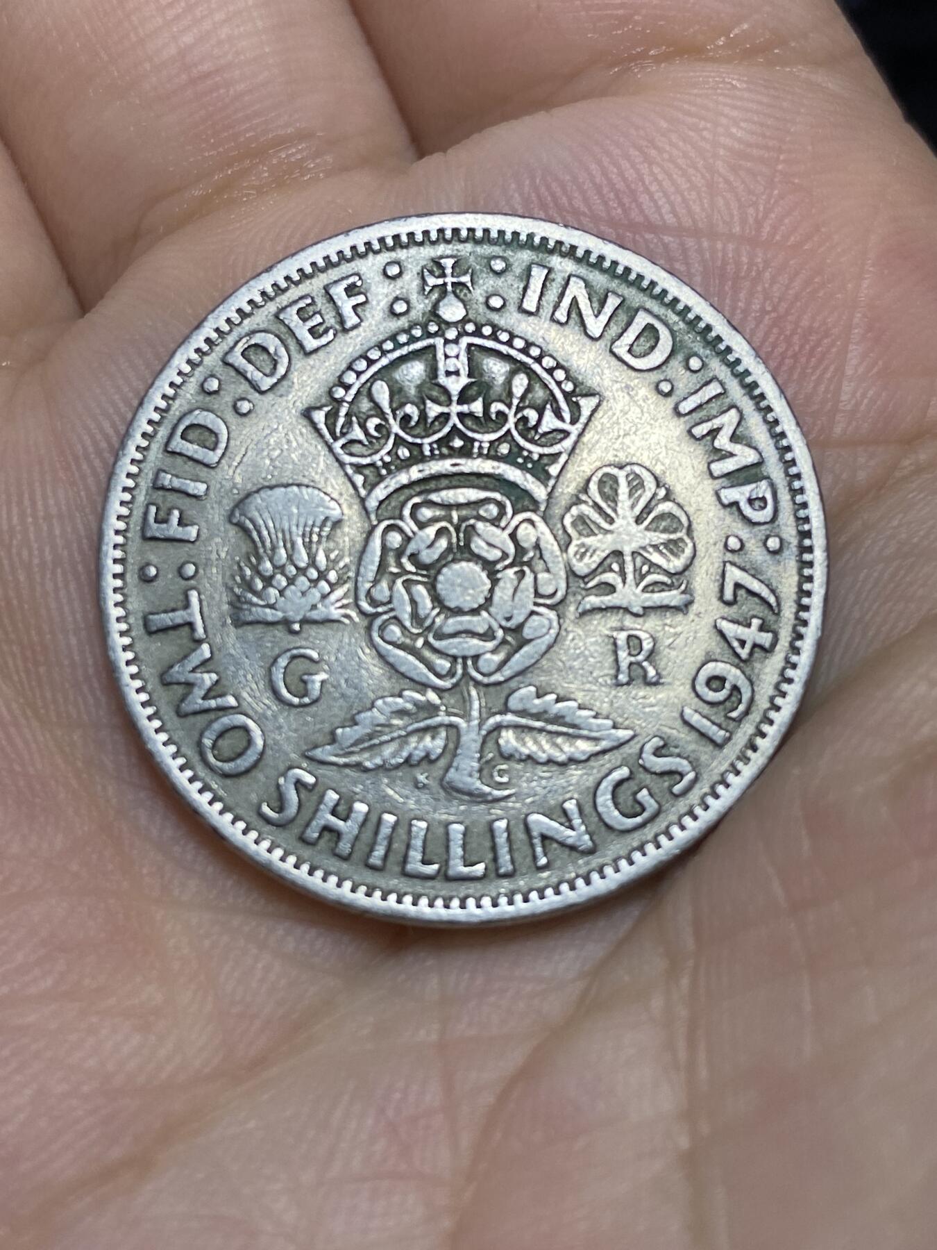 2025年第七十一场(总第九十七场）外国好品散币(免佣金) 英国🇬🇧1947年2先令(乔治六世第二版，首发年仅发行2年)