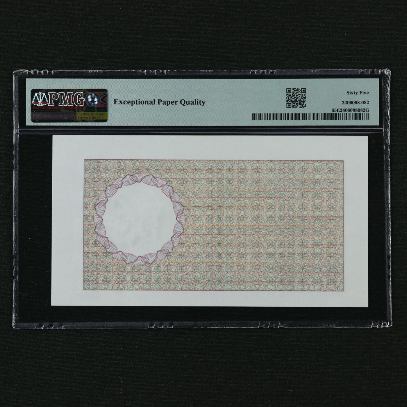 【亘邦集藏】第210期拍卖 1985年 法国测试钞1250 PMG 65EPQ 2406098-082