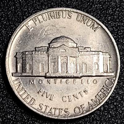 泉币菌-第64场-精品场 美国1981年D版5美分 杰斐逊纪念币 背图总统在蒙蒂塞洛的故居
