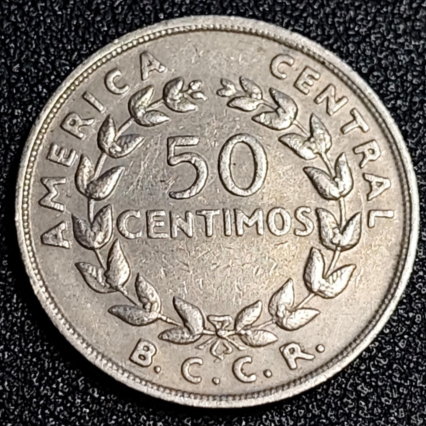 泉币菌-第64场-精品场 少见 1970年 哥斯达黎加50分镍币 波阿斯火山 26mm