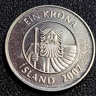 泉币菌-第63场-精品场 冰岛1克朗 大西洋鳕鱼 守护神 21.5mm