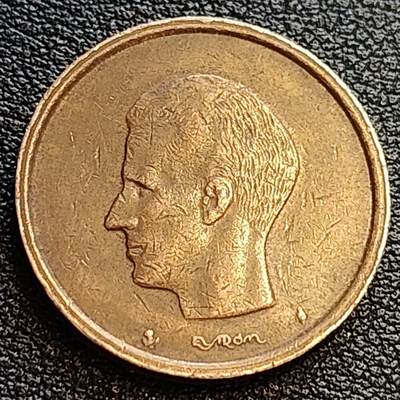 泉币菌-第63场-精品场 比利时1980年20法郎 博杜安一世国王 荷兰版 镍青铜币 25.53mm