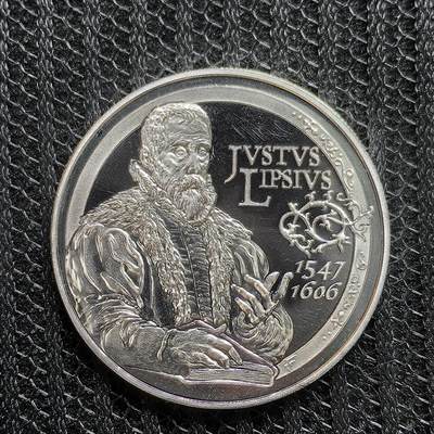 道一币馆币章第一百三十九场 - 欧洲之星 比利时2006年语言学家尤斯图斯逝世400周年10欧元精制银币 18.75g 925S 50000