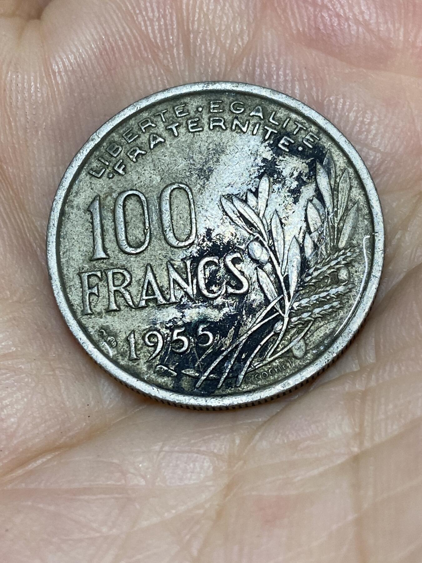 2025年第七十一场(总第九十七场）外国好品散币(免佣金) 法国🇫🇷1955年100法郎