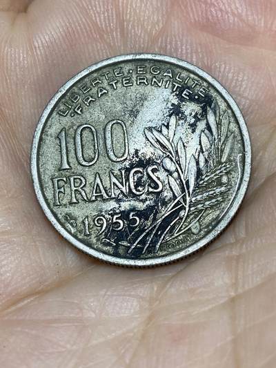 2025年第七十一场(总第九十七场）外国好品散币(免佣金) - 法国🇫🇷1955年100法郎