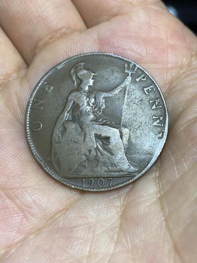 2025年第七十二场(总第九十八场）外国好品散币(免佣金) - 英国🇬🇧1907年1便士(爱德华七世时期)
