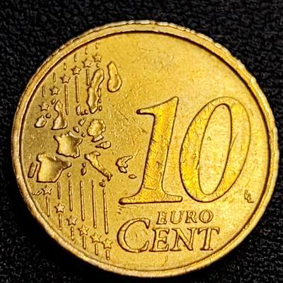 泉币菌-第63场-精品场 欧元 意大利2002年10欧分铜币 女神维纳斯 19.75MM 