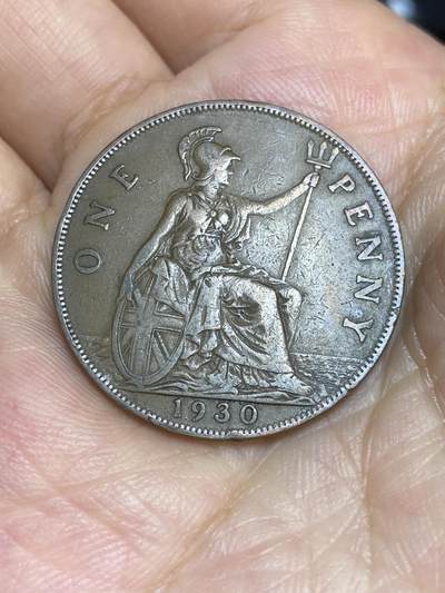 2025年第七十二场(总第九十八场）外国好品散币(免佣金) - 英国🇬🇧1930年1便士(乔治五世第三版)