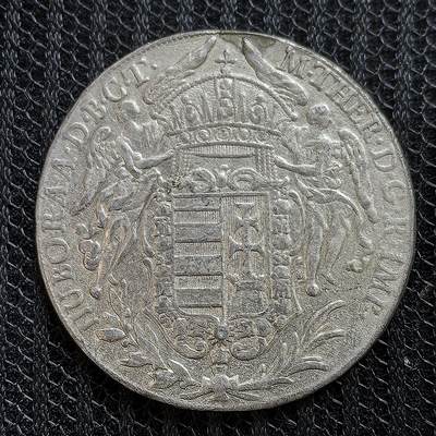 道一币馆币章第一百三十九场 - 匈牙利1780年玛丽亚二世特蕾莎女皇圣母抱子1/2泰勒银币
