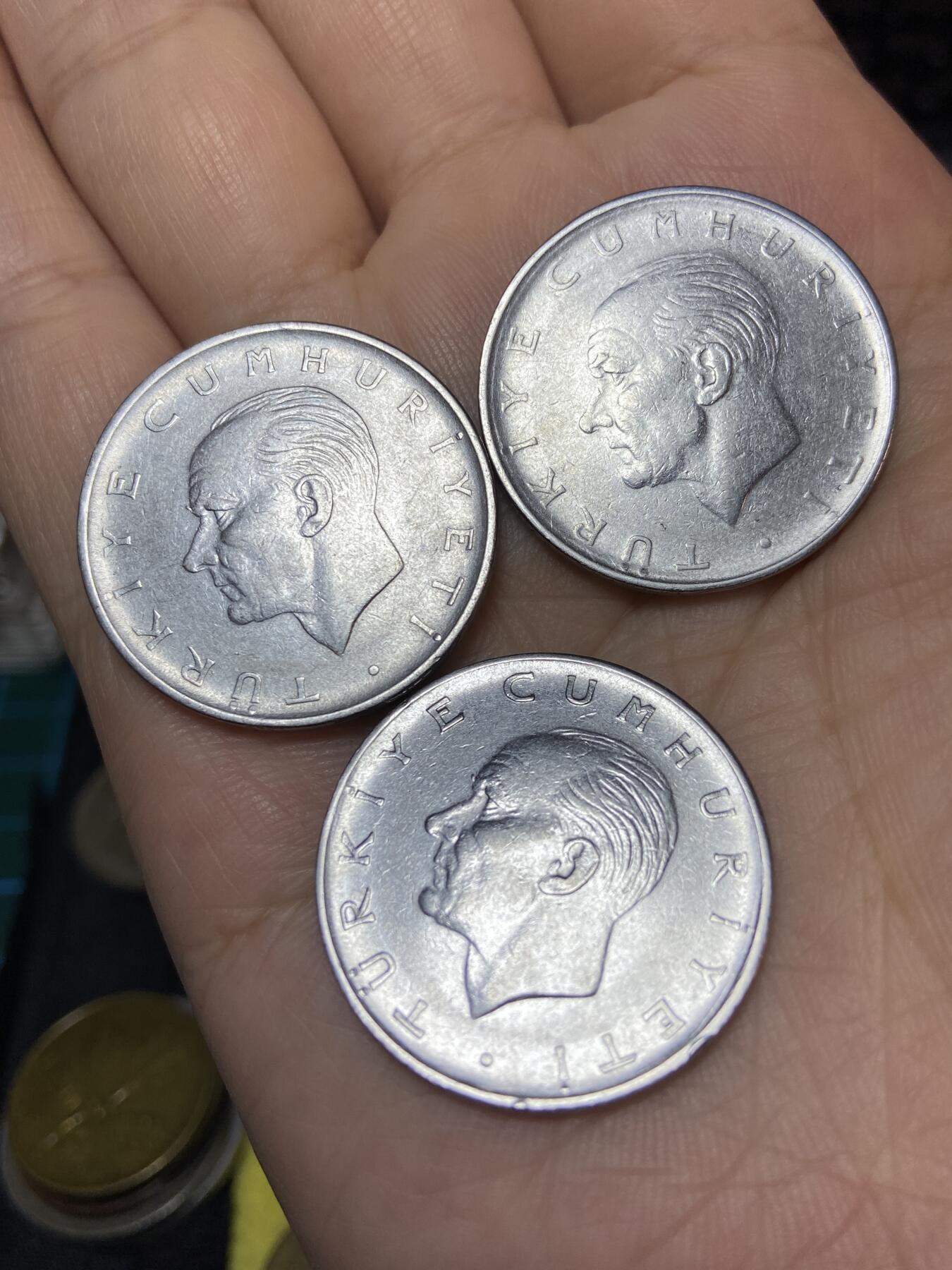 2025年第七十一场(总第九十七场）外国好品散币(免佣金) 土耳其🇹🇷3枚：1962年、1971年、1974年1里拉