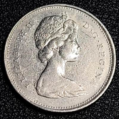 泉币菌-第64场-精品场 高币值 加拿大1972年1/4加拿大元 伊丽莎白二世 驯鹿 24mm 