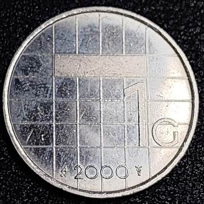 泉币菌-第64场-精品场（冲刺百粉，百粉继续福利） - 带光美品 千禧年 荷兰王国1盾镍币 贝娅特丽克丝头像 入欧前 已绝版 25mm