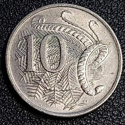 泉币菌-第64场-精品场 - 英属 澳大利亚1982年10分铜镍币 琴鸟 伊丽莎白二世女王  铜镍币 23.6mm