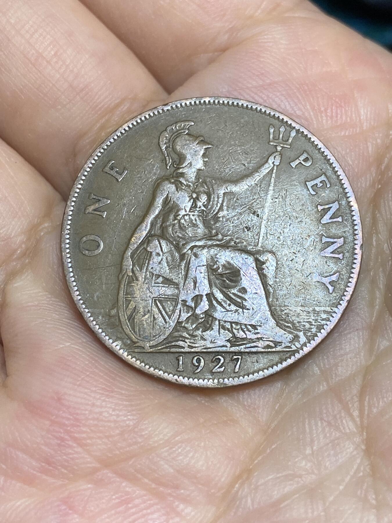 2025年第七十二场(总第九十八场）外国好品散币(免佣金) 英国🇬🇧1927年1便士(乔治五世第二版，关门年仅发行2年)