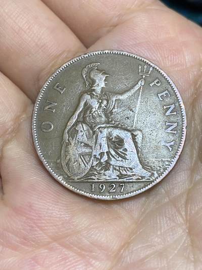2025年第七十二场(总第九十八场）外国好品散币(免佣金) - 英国🇬🇧1927年1便士(乔治五世第二版，关门年仅发行2年)