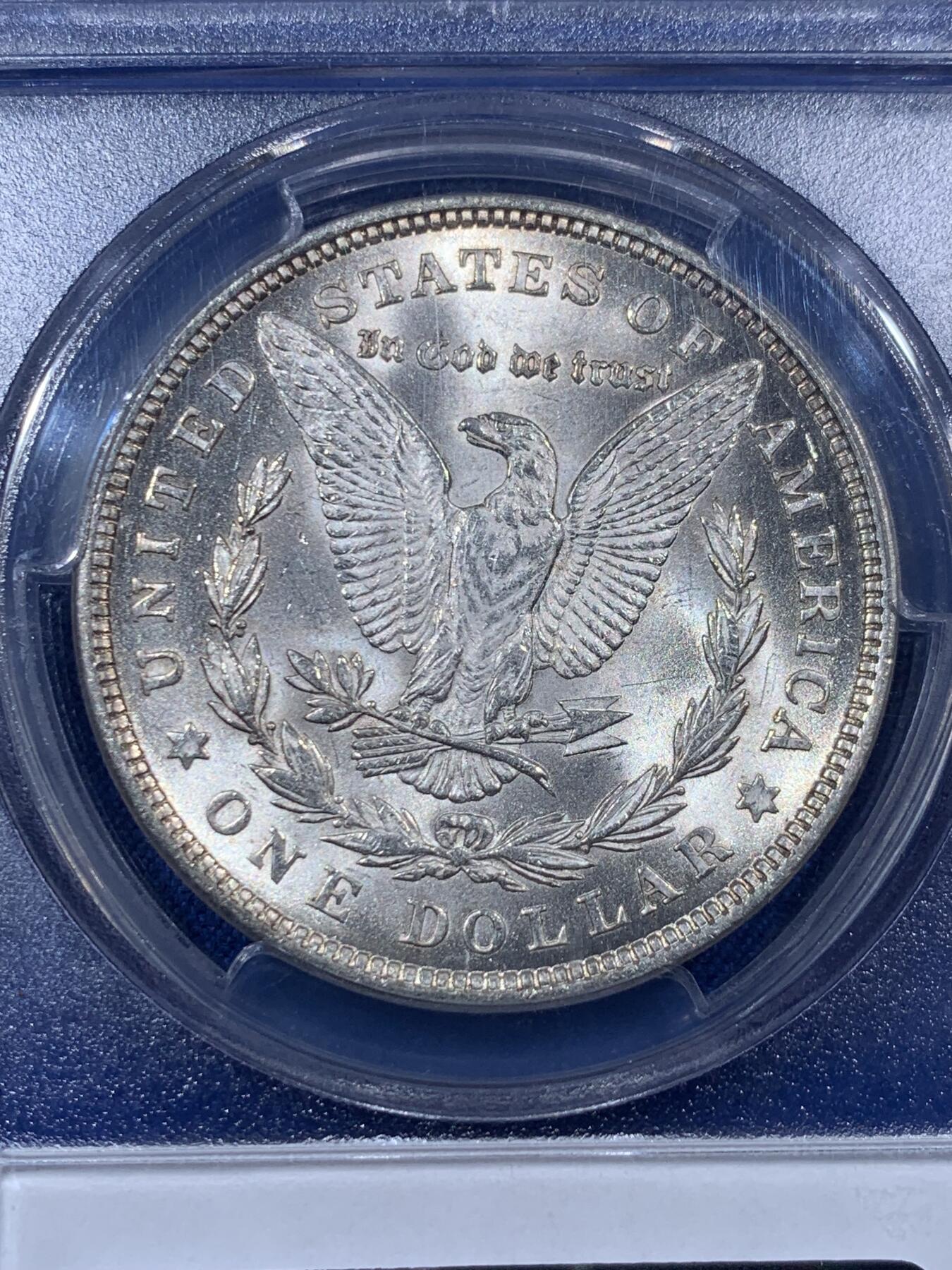 《竞宝斋》第405场 周日，周一，2场连拍 （全场包邮） PCGS MS64 美国1921年摩根一美元银币