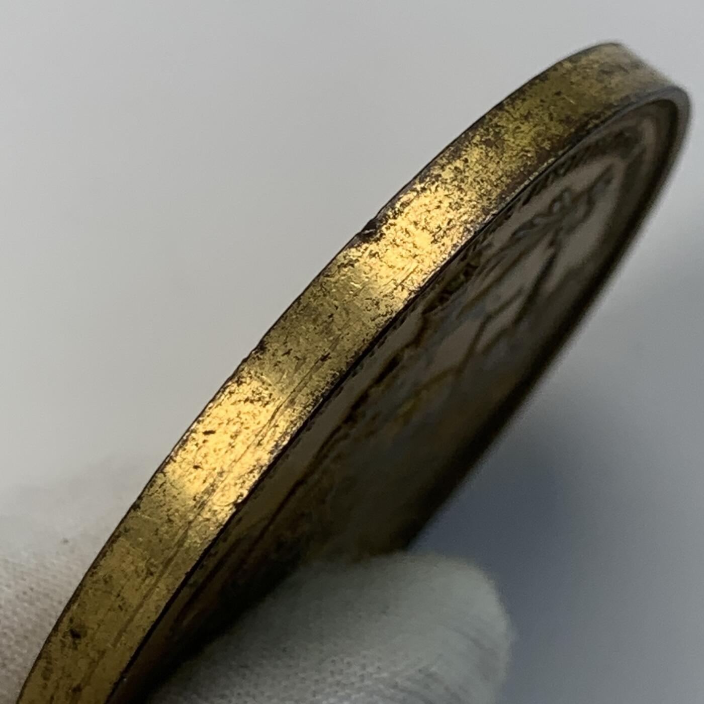 掌中浮雕-藏着的欧洲第032场 1895年布鲁塞尔海事镀金铜章 ，51mm ，52.8g
