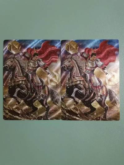 光影卡牌第18期，各家亲签，燎原豪杰传，持续收拍品 - 满江红严成方粗闪2张
