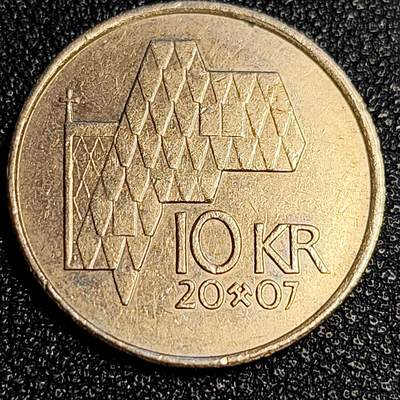 泉币菌-第64场-精品场 - 高币值 挪威10克朗 哈拉尔德五世 23mm
