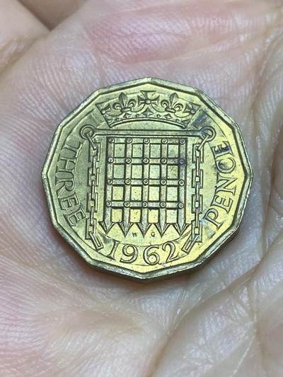 2025年第七十二场(总第九十八场）外国好品散币(免佣金) - 英国🇬🇧1962年3便士(伊丽莎白二世青年桂冠，第二版)