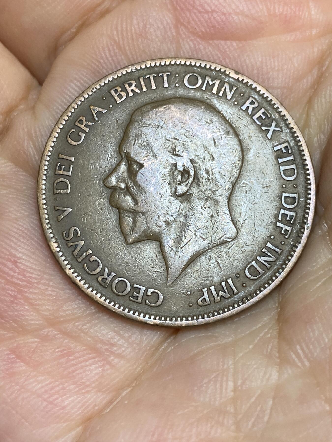 2025年第七十二场(总第九十八场）外国好品散币(免佣金) 英国🇬🇧1928年1便士(乔治五世第三版，首发年)