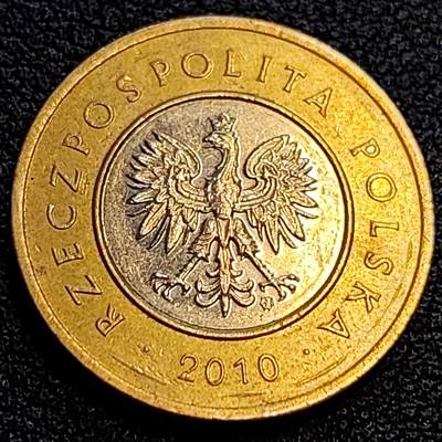 泉币菌-第63场-精品场 高币值 波兰2兹罗提 双色币  21.5mm