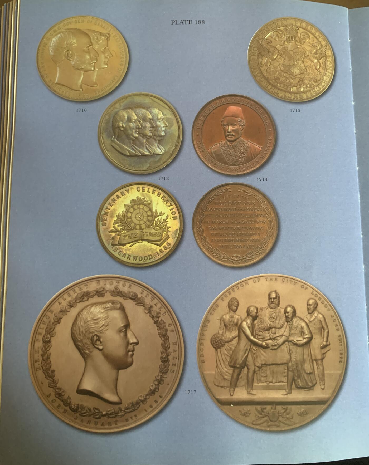 掌中浮雕-藏着的欧洲第032场 PCGS SP63 英国伦敦金融城系列章，1885年威尔士亲王爱德华王子铜章，77mm，Eimer记录仅发行400枚