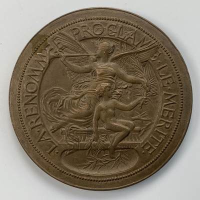 掌中浮雕-藏着的欧洲第032场 - 20世纪初法国名誉功德铜章 40mm ，29g 