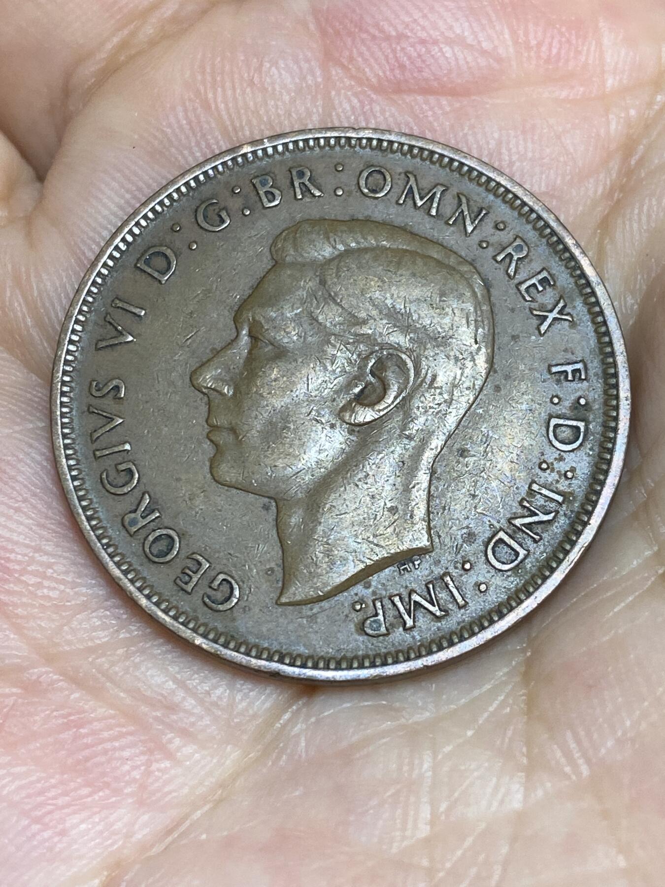 2025年第七十二场(总第九十八场）外国好品散币(免佣金) 英国🇬🇧1937年1便士(乔治六世加冕年，第一版首发年)
