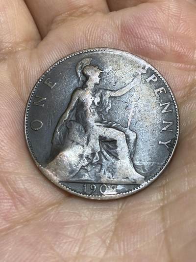 2025年第七十二场(总第九十八场）外国好品散币(免佣金) - 币不平–英国🇬🇧1907年1便士(爱德华七世时期)